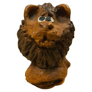 Vintage Lion Figurine AS IS 3 inch Zoo Wildlife Animal Figure